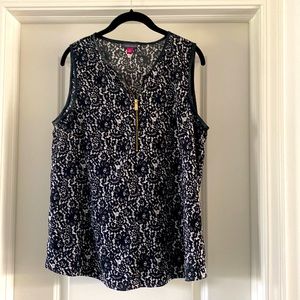 Floral sleeveless blouse - Large
